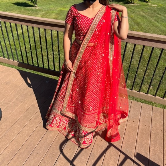 Bridal Lehenga Size 4-6 - Picture 7 of 8